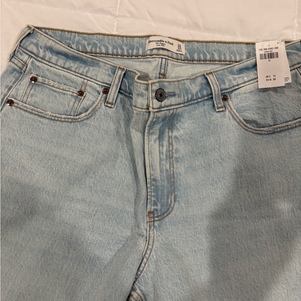 Abercrombie & Fitch Light Blue Boyfriend Jeans